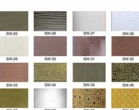 Stainless Steel Material and color chart